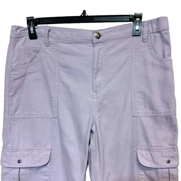 Aeropostale Purple Mid-Rise Utility Cargo Pants Size XXL - Picture 11 of 13